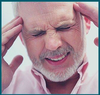 Dor de cabeza - un efecto secundario do uso de drogas para a potencia